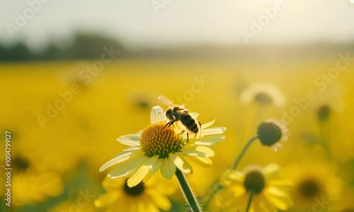 bee on flower