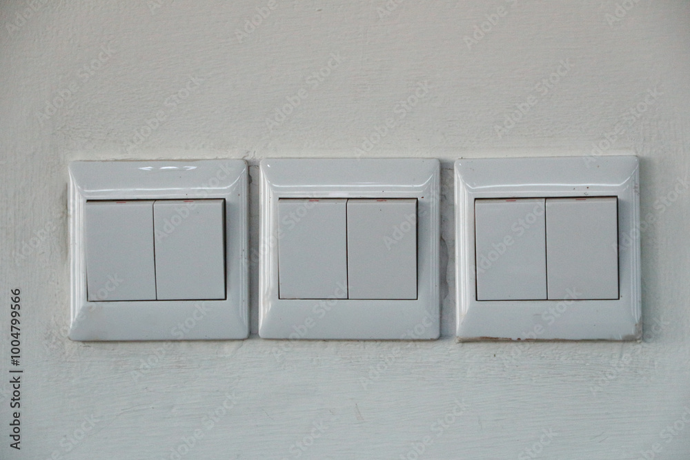 Hotel open room card system with light switch white wall. Horizontal Hotel open room card system with light switch white wall. Horizontal