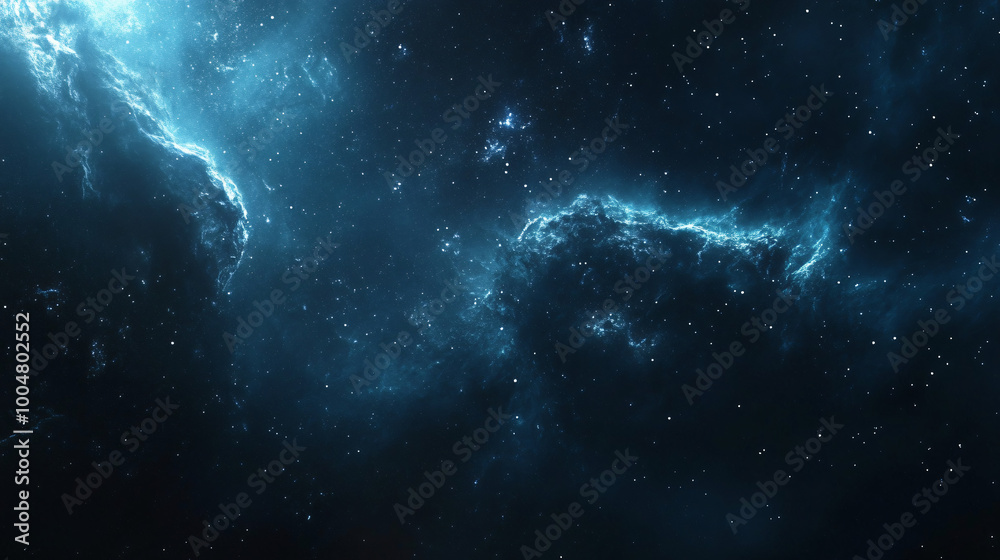 Obraz premium A cosmic space background featuring stars and galaxies, ideal for science fiction themes.