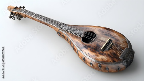 Folk Music Appalachian Dulcimer Instrument in High Detail photo photo