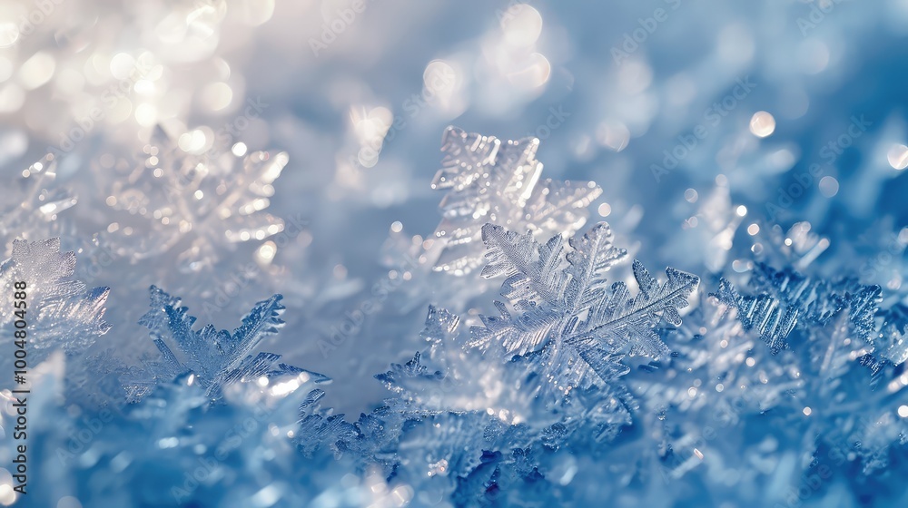 Background of ice crystals. AI generative. Background of ice crystals. AI generative.