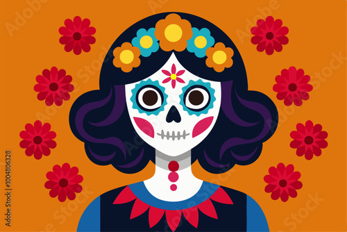 Day of the Dead Vector Illustration, Clipart, Cartoons, Line Art Graphics Design, Day of the Dead vector graphics clipart, cartoons, and line art designs for digital use