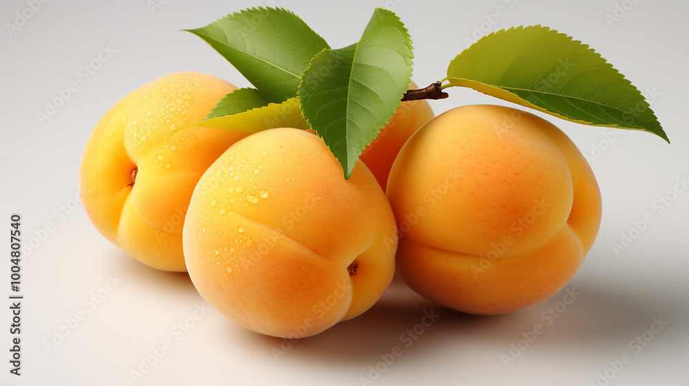 3d rendered photo of apricot generative ai 3d rendered photo of apricot generative ai