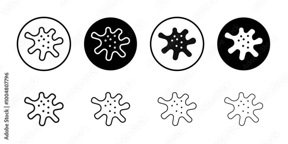 Pigment icon Collection of flat thin outline vector Pigment icon Collection of flat thin outline vector