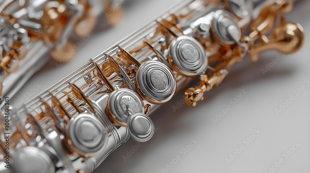 Fototapeta premium Oboe Instruments Displaying Beautiful Wood and Metal Detailing Craftsmanship photo