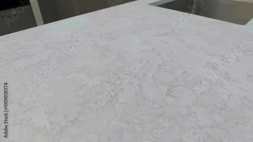 Trendy gray quartz stone with luxury background texture. Kitchen countertops with modern interior design and counters. Nobody
