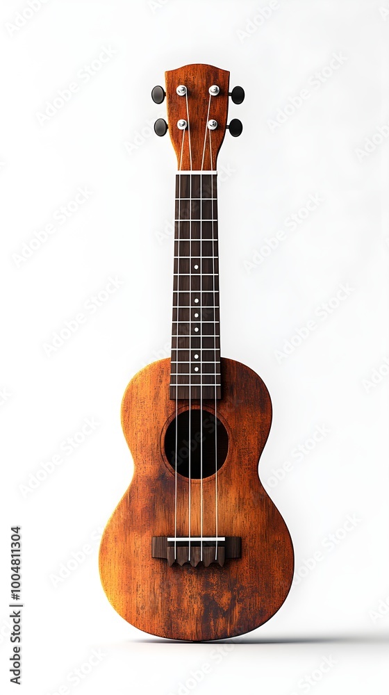 Fototapeta premium Ukulele String Instrument High Resolution Close Up with Detailed Finish photo
