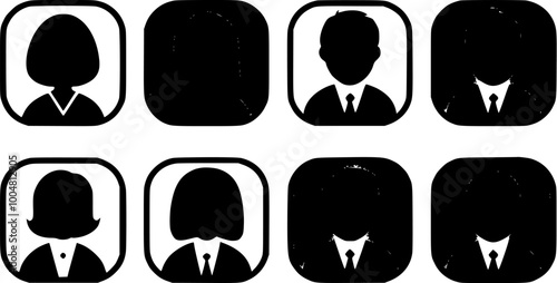 silhueta foto de perfil 