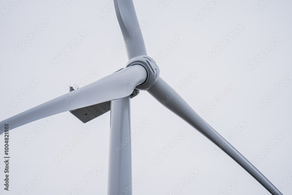 Wind turbine close up of nacelle housing system for wind generator engine for protection Wind turbine close up of nacelle housing system for wind generator engine for protection
