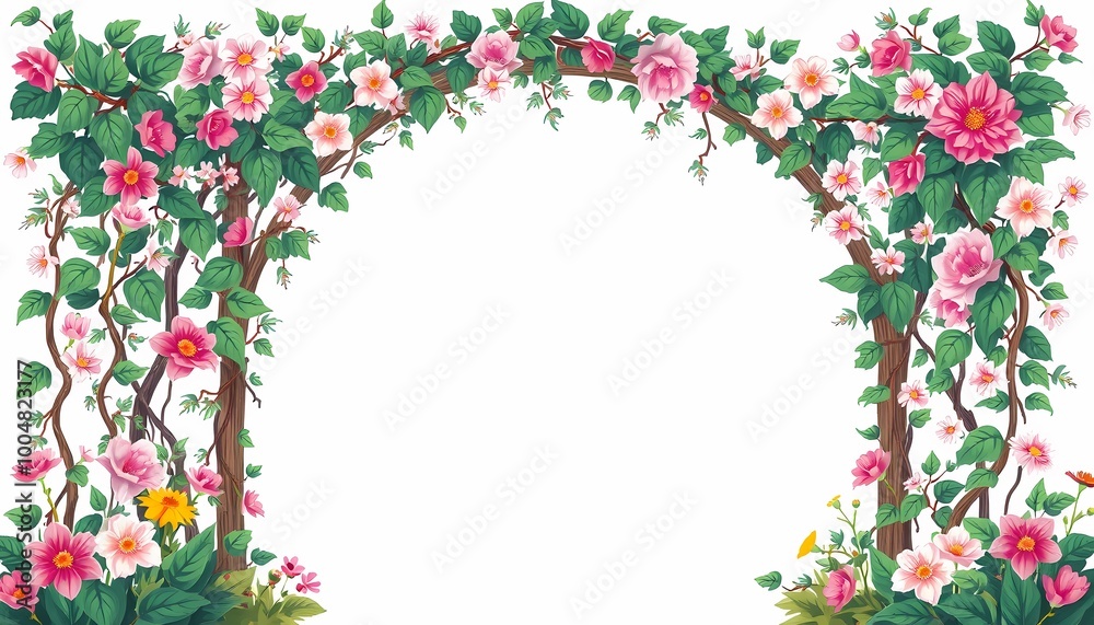 Archway of Vines and Flowers Archway of Vines and Flowers