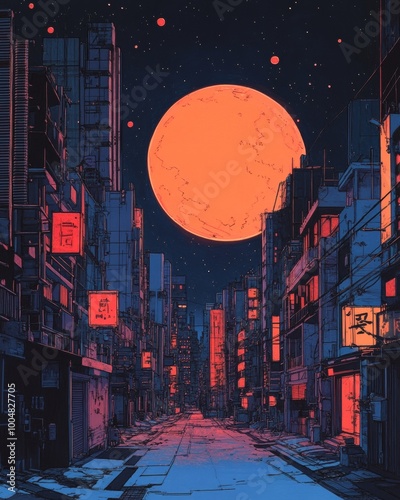 Wallpaper Mural An awe-inspiring sci-fi environment illuminated by a breathtaking sunset, blending futuristic elements with the beauty of nature in a surreal landscape Torontodigital.ca