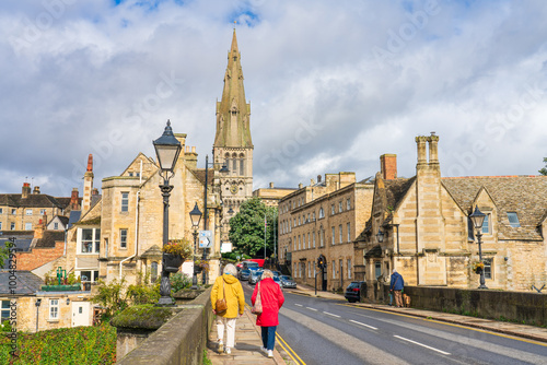 The historical market town of Stamford in Lincolnshire, England photo