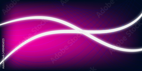 Abstract modern energy white light line flowing technology wave line colorful glowing shiny lines effect vector background. Can with use for banner, poster, background design.