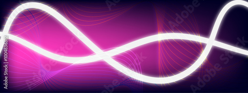 Abstract modern energy white light line flowing technology wave line colorful glowing shiny lines effect vector background. Can with use for banner, poster, background design.