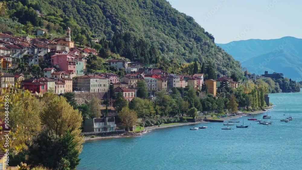 Small Village of Dorio at Lake Como, Italy Small Village of Dorio at Lake Como, Italy