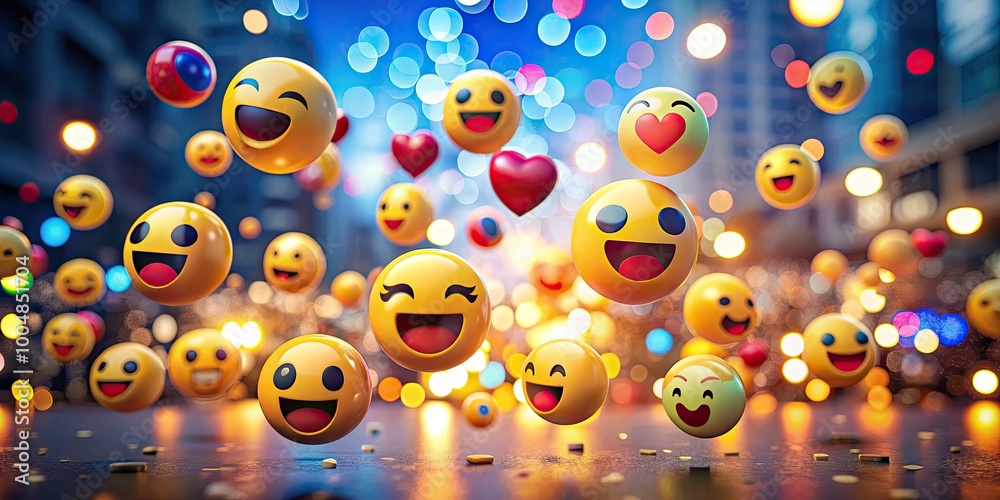 Engaging Social Media Video with Colorful Emojis Highlighting Digital Communication Trends Engaging Social Media Video with Colorful Emojis Highlighting Digital Communication Trends