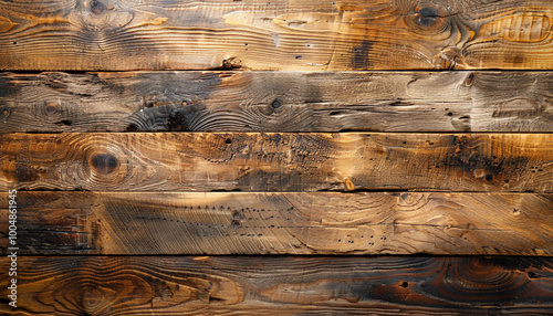Rustic Weathered Wood Plank Background Texture , Vintage Rustic Wood Texture Background for Design , Old Wooden Plank Wall Background with Natural Grain