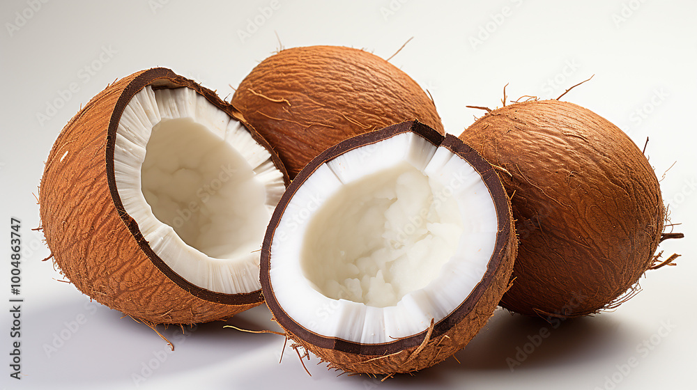3d rendered photo of coconut generative ai 3d rendered photo of coconut generative ai