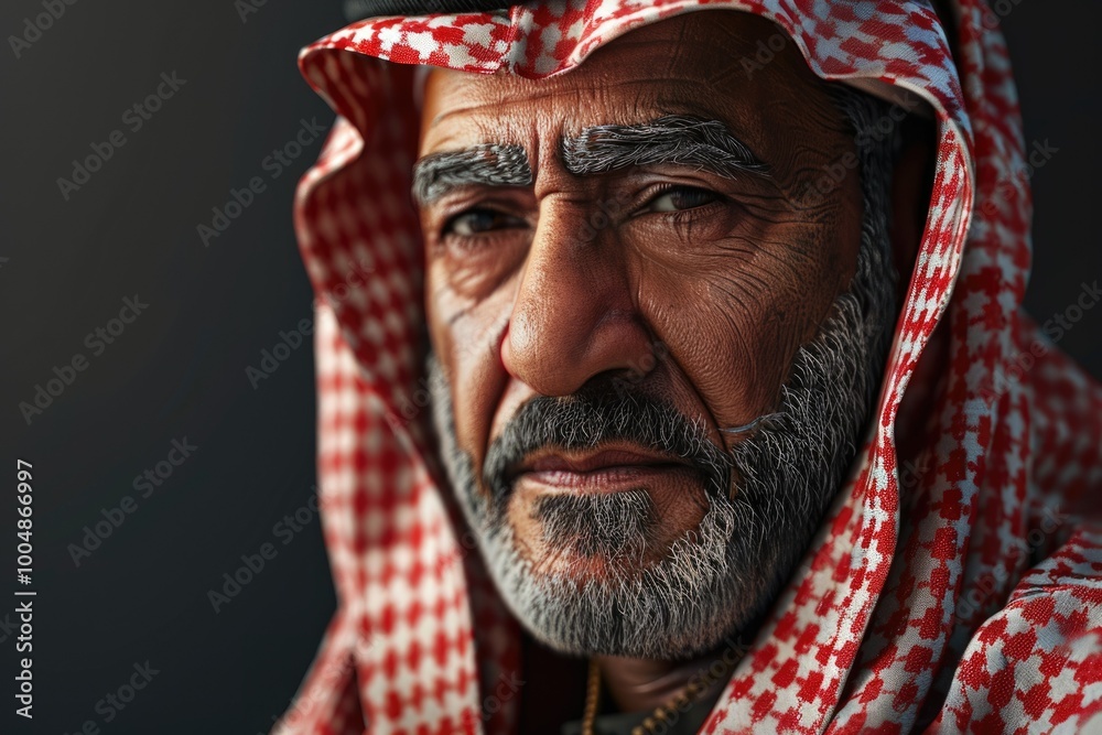 Arabic Man in Kandora Studio Portrait Arabic Man in Kandora Studio Portrait
