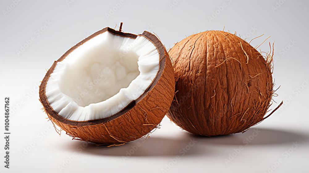 3d rendered photo of coconut generative ai 3d rendered photo of coconut generative ai