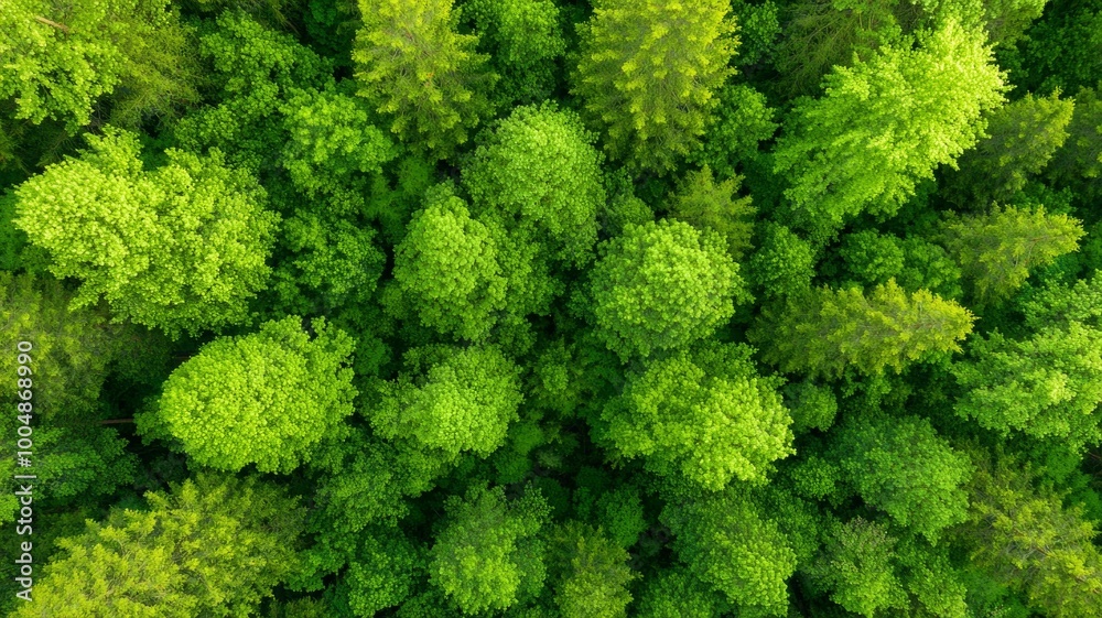 A lush green forest with many trees A lush green forest with many trees