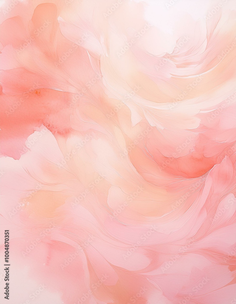 Abstract pink and peach swirls Abstract pink and peach swirls