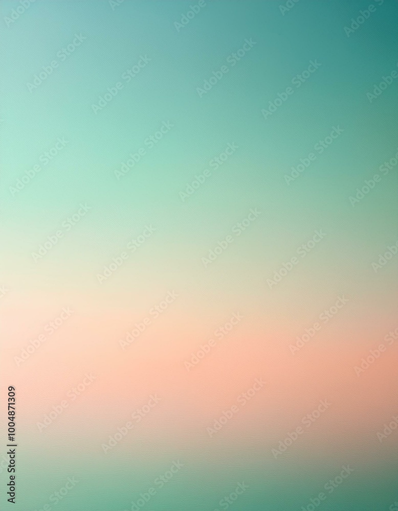 Naklejka premium Soft green and peach gradient