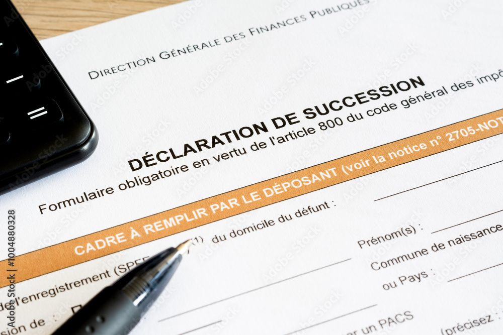 Déclaration de succession Déclaration de succession