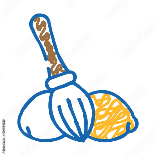manual lemon squeezer doodle icon sketch vector. manual lemon squeezer sign. isolated symbol illustration