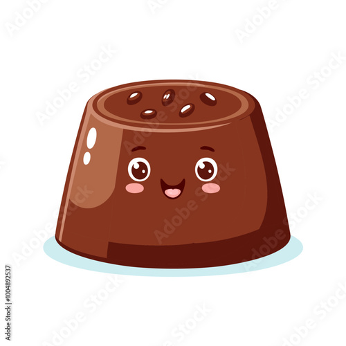 Chocolate Food Eat Meal Snack Cuisine Animation Kawaii Character

