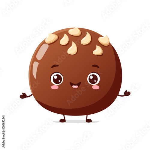 Chocolate Food Eat Meal Snack Cuisine Animation Kawaii Character
