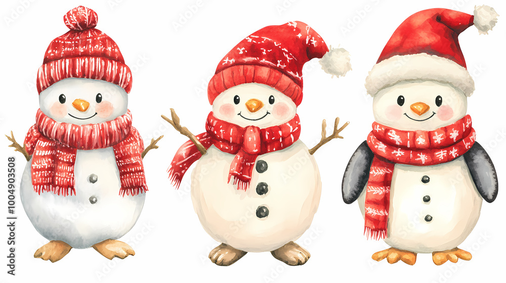 two snowmen with a snowman two snowmen with a snowman