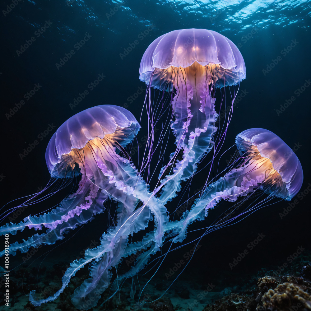 Colorful Jellyfish Colorful Jellyfish