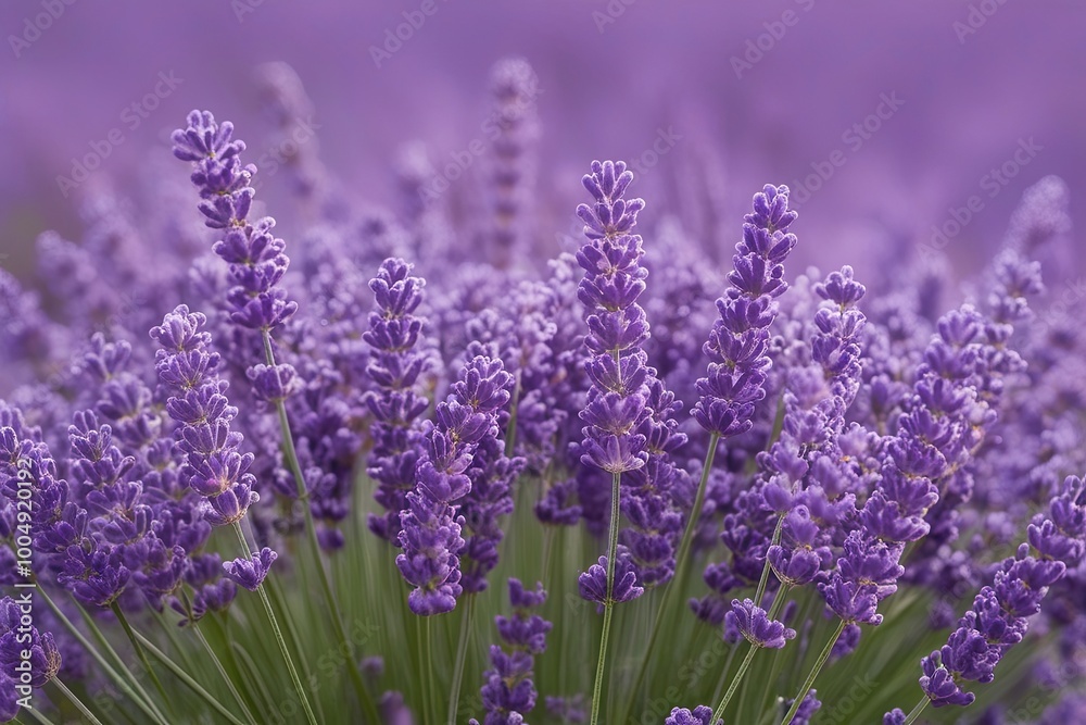 Fototapeta premium Delicate Lavender Cloud Mist Curling for Dreamy and Soft Textures
