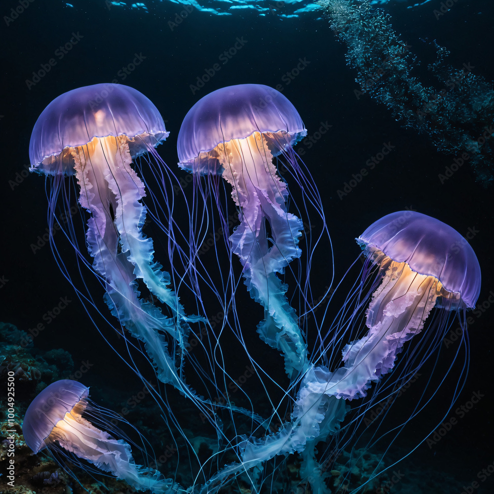 Fototapeta premium Colorful Jellyfish