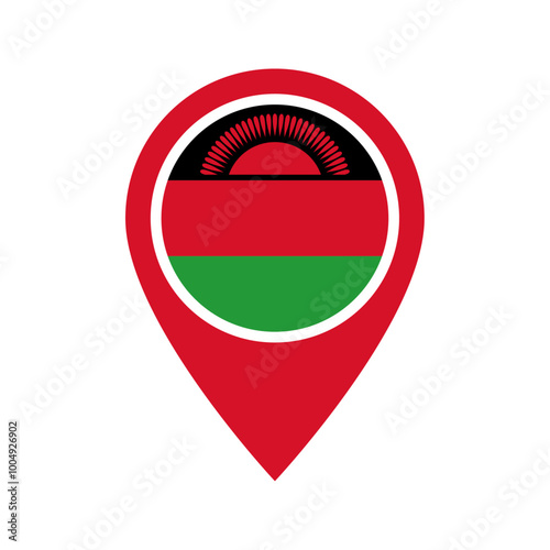 Malawi flag location icon Free Download Malawi flag location icon - GFXLoad