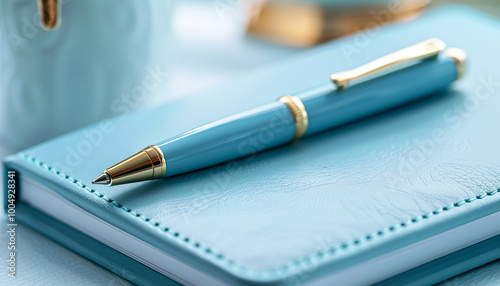 luxury-pen-resting-notebook-soft-blue-blank