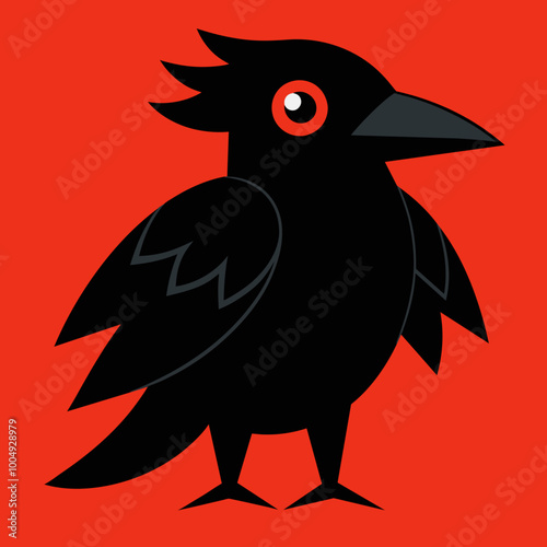 Chihuahuan Raven Vector Illustration High-Quality Design for Nature Enthusiasts