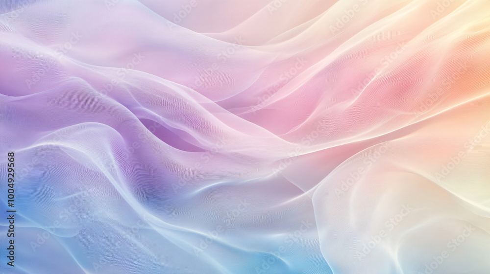 A background featuring abstract wave patterns in soft pastel colors. A background featuring abstract wave patterns in soft pastel colors.