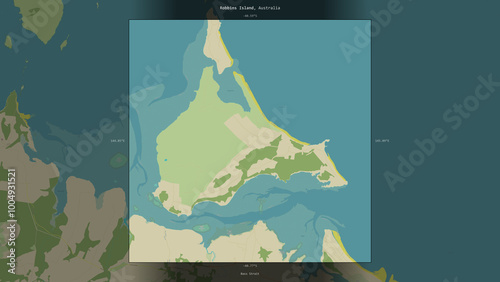 Photos Robbins Island, Australia, highlighted and labelled