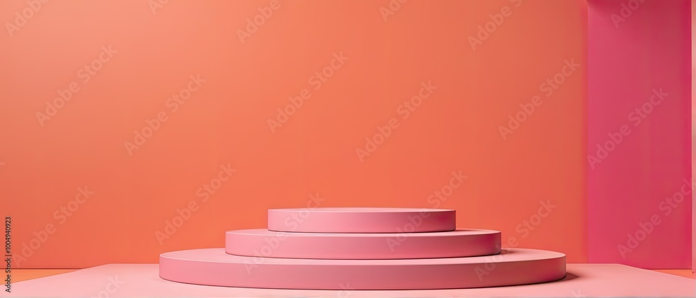 Obraz premium Minimalist Pink Platform