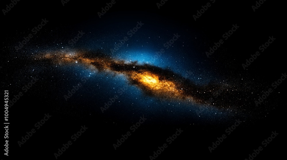 Fototapeta premium Cosmic River: Celestial Tapestry of Stars and Nebulae 