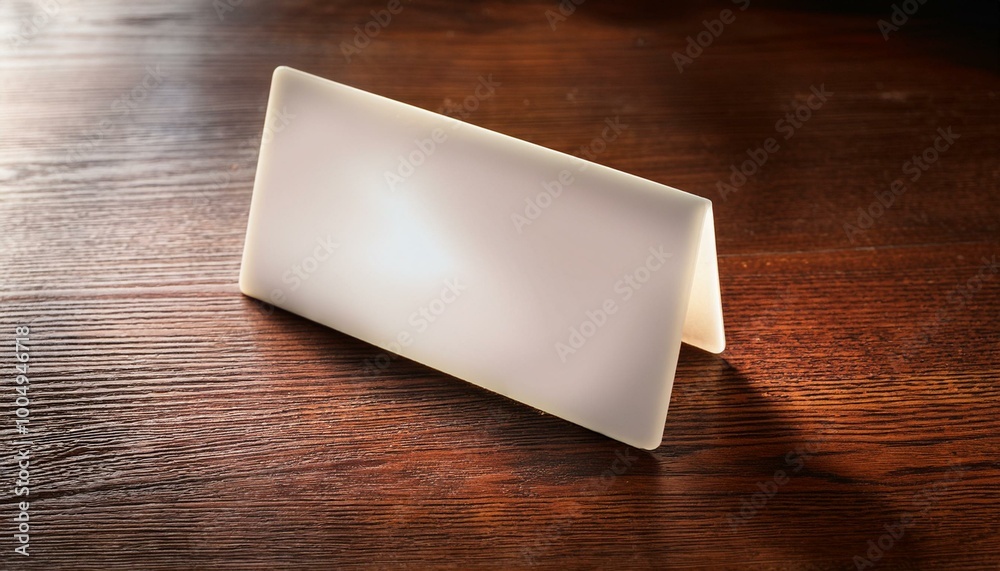 Nameplate left blank, table card holder Nameplate left blank, table card holder