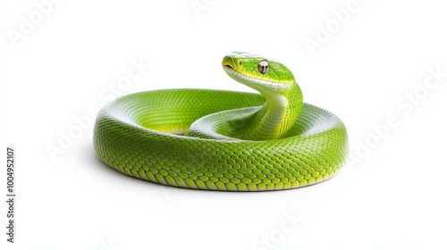 Green Tree Python Elegance  photo