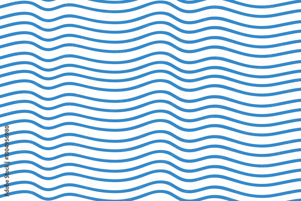Abstract sea wave seamless pattern vector, minimal blue and white abstract waves lines. Abstract sea wave seamless pattern vector, minimal blue and white abstract waves lines.