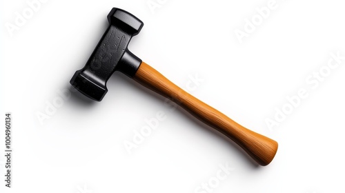 Blacksmith Hammer: A close-up shot of a traditional blacksmith's hammer, showcasing its robust design and powerful presence.