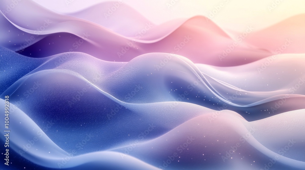 Obraz premium Abstract pastel colored waves with dreamy