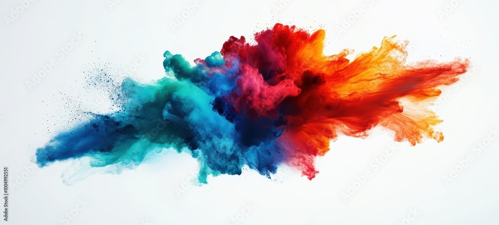 A flowing, abstract explosion of color waves bright reds, blues, and greens A flowing, abstract explosion of color waves bright reds, blues, and greens