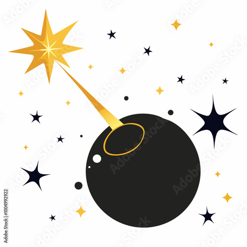 black hole pulling in nearby stars and light 