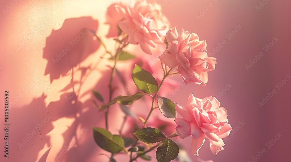 A beautiful pastel rose wall glowing in the soft sunlight inviting a romantic ambiance perfect for a cozy and artistic backdrop to enhance your springtime beauty and floral arrangements A beautiful pastel rose wall glowing in the soft sunlight inviting a romantic ambiance perfect for a cozy and artistic backdrop to enhance your springtime beauty and floral arrangements